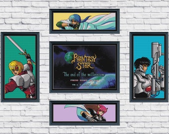 Phantasy Star IV Cross Stitch Pattern Collection