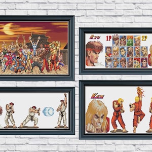Street Fighter Cross Stitch Pattern Collection