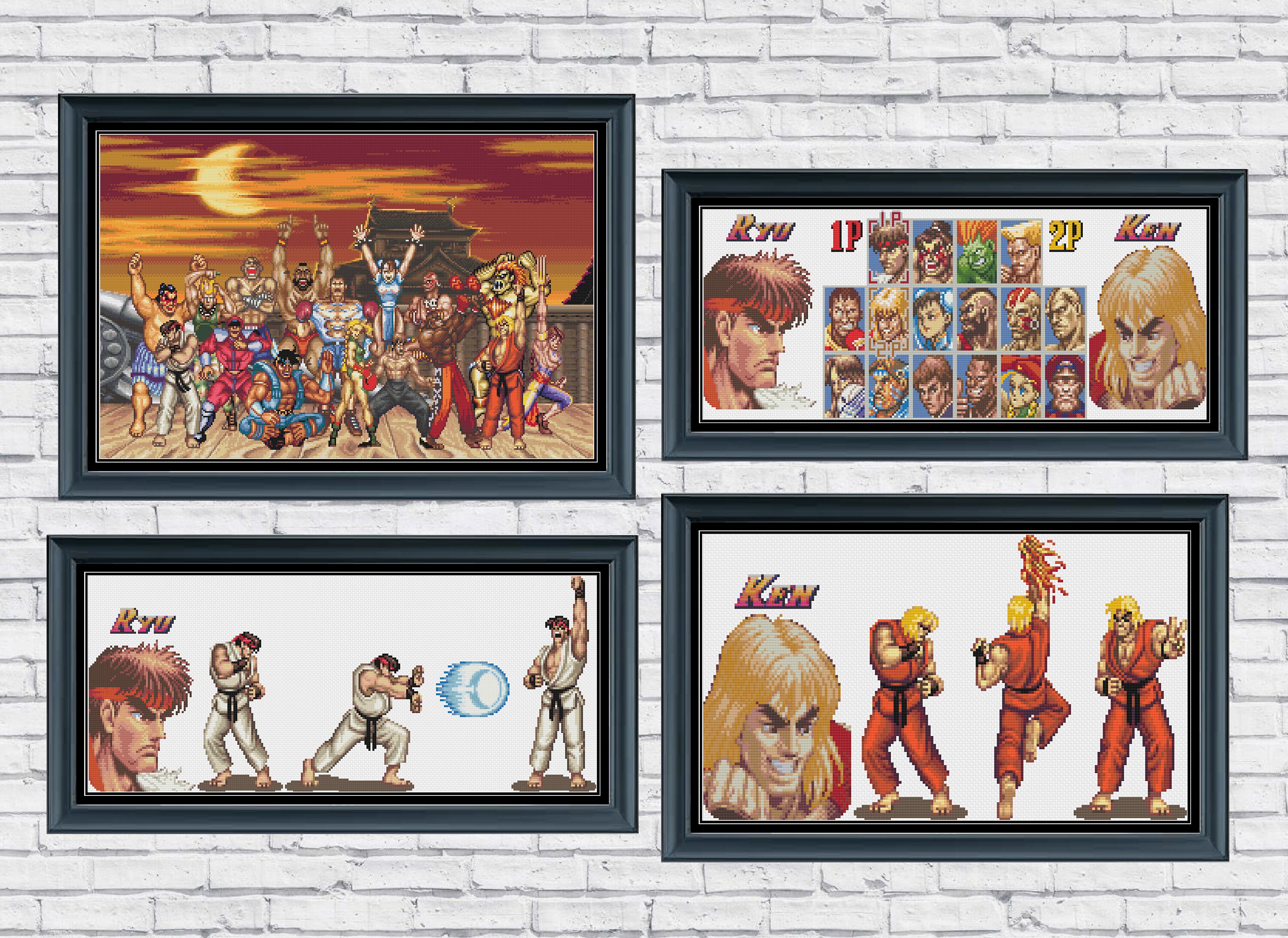 Street Fighter Cross Stitch Pattern Collection - Etsy