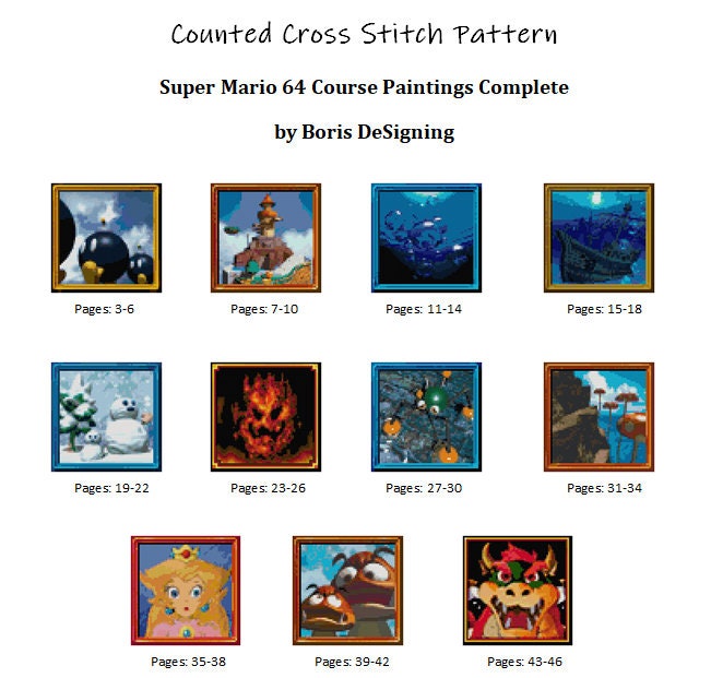 Super mario 64 on sale paintings