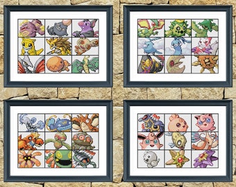 ポケモンピンボールコレクションクロスステッチパターン - Etsy 日本
