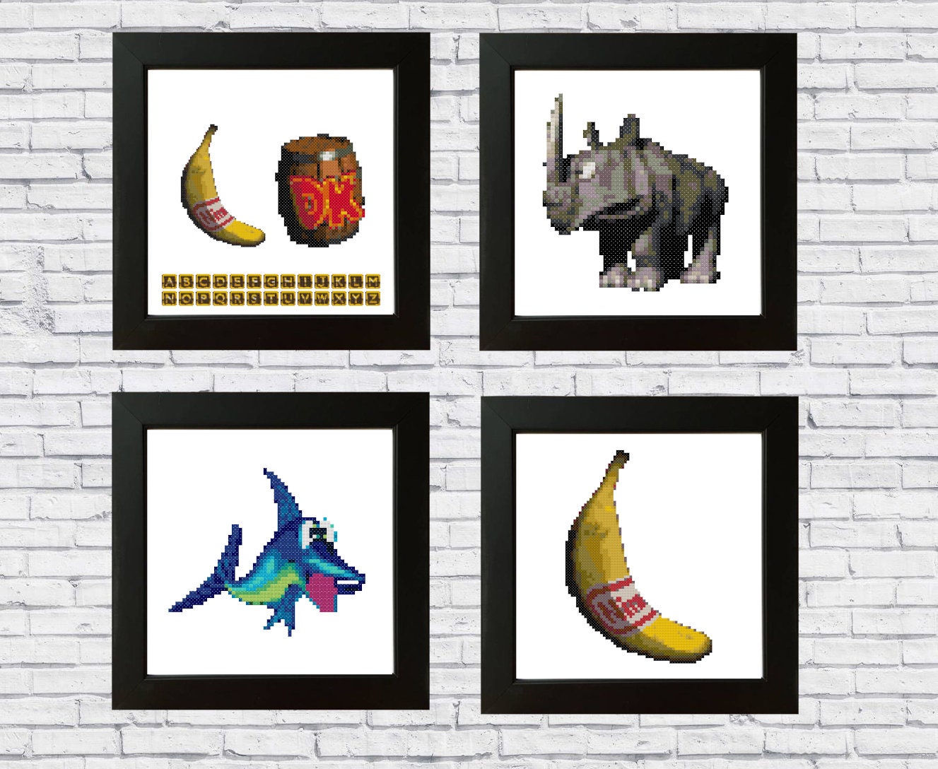 ドンキーコングカントリークロスステッチキットPDFパターン