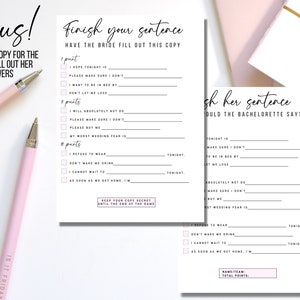 Bachelorette Printable Party Games Instant Download - Etsy