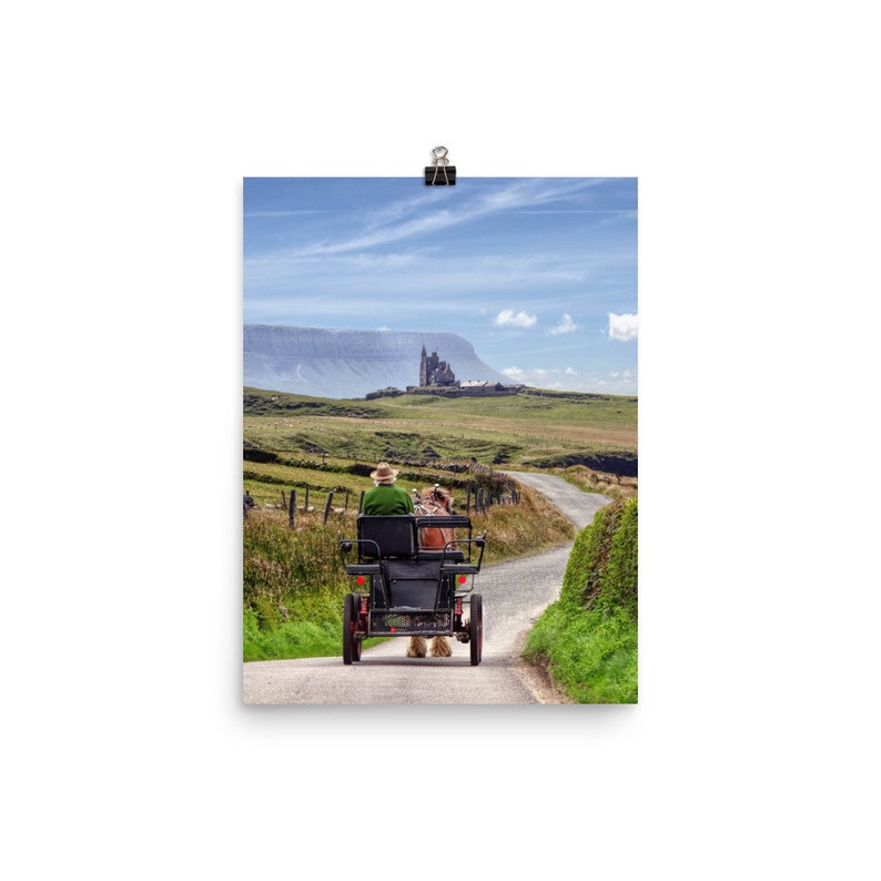 Poster Print Ted the heavy horse on his way to Classiebawn Castle at Mullaghmore, Sligo, Ireland image 3