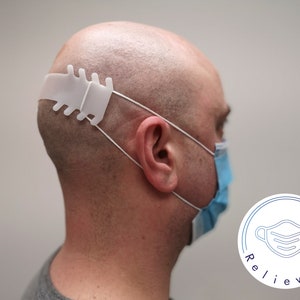 RelievEAR-3  Ear Saver, Mask Extender, Face Mask Ear Saver, Ear Protectors, Face Cover, Adjustable