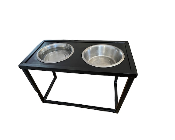 PawHut Elevated Dog Bowls with Stand, Raised Dog Feeder for Large Medium  Dogs in Oak D08-024V01AK - The Home Depot