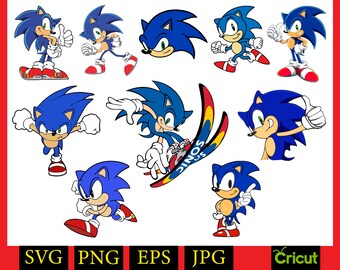 Download Clip Art Sonic Game Sega Vector Svg Ai Eps Pdf Png Clipart Logo Videogame T Shirt Design Vinyl Decal File Cricut Download Art Collectibles