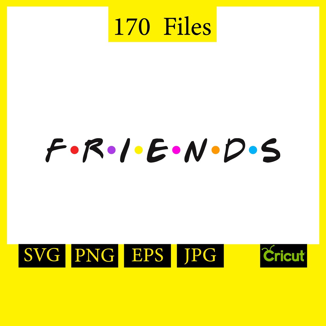 Friends SVG Friends font SVG Friends Alphabet svg Friends | Etsy