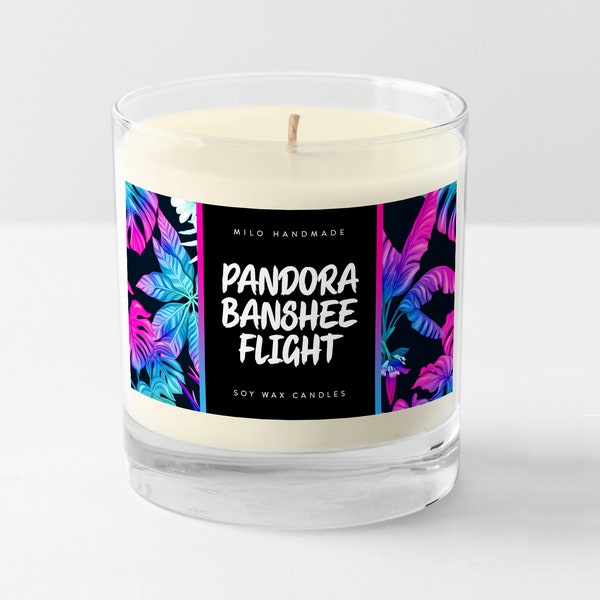 Pandora Banshee Flight - 30cl / 20cl - Disney Inspired 100% Luxury Natural Hand Poured Soy Wax Candle Book - Theme Park Gift Friend Family