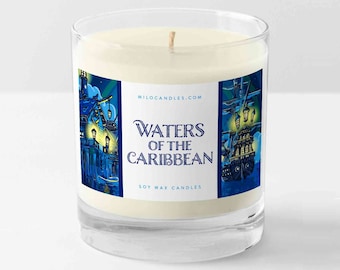 Waters of the Caribbean Candle – Ocean Breeze Scented Soy Wax