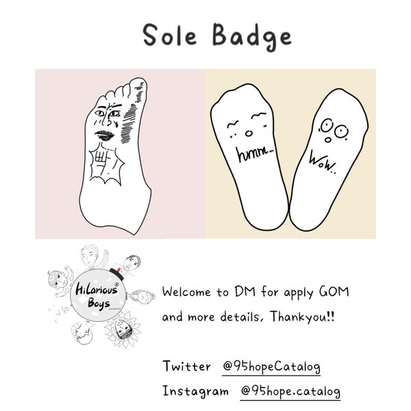Hilarious Boys Sole Badge - BTS BangTan Boys