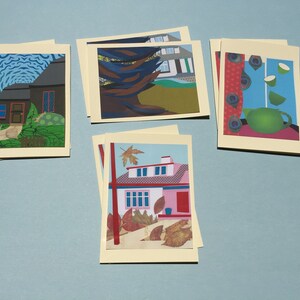 Art Note Cards - Set of 8 w/Folder