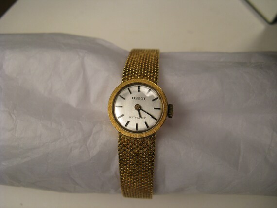 Tissot Watch Gold Luxury Antique Mechanical Women'