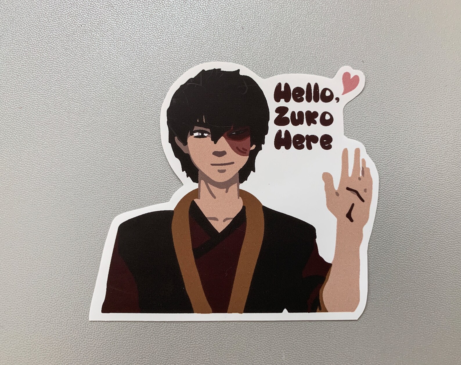 Hello Zuko Here Vinyl Sticker Avatar the Last Airbender Etsy Canada