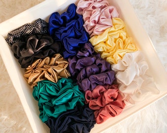 Make Your Own Silk Scrunchie Set! | Silk Scrunchy Pack | Handmade Silk Chouchou | Women's Accessory and Summer Fashion | Gift Ideas for Her