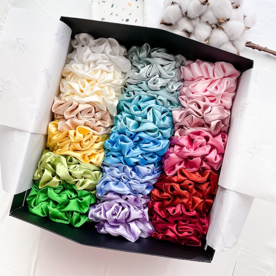 Custom Silk Scrunchie Set | Make Your Own Satin Scrunchie  display picture 1