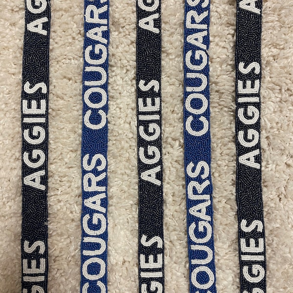 Beaded Purse Straps | USU | BYU | Game Day Strap