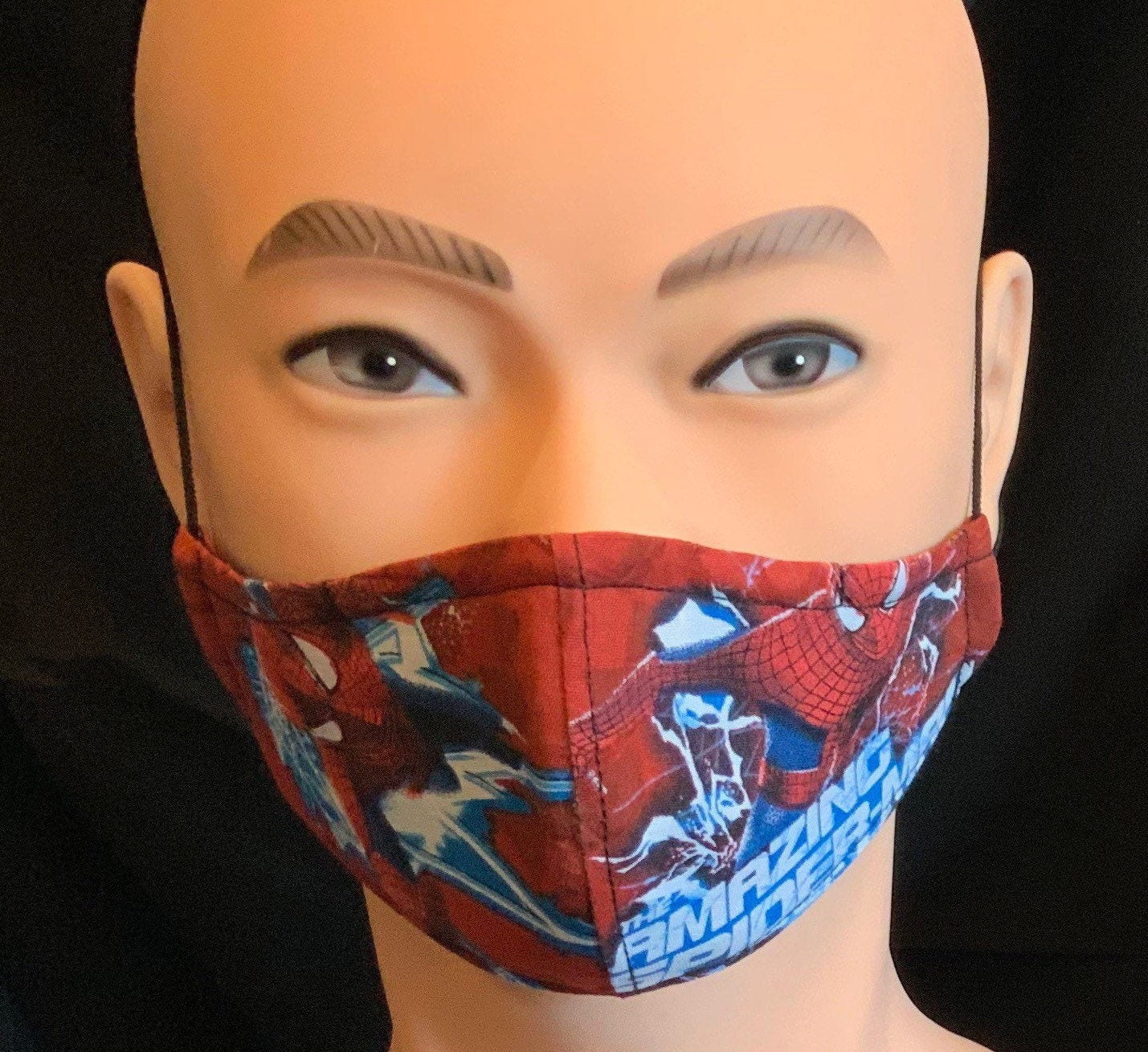 SPIDERMAN FACE MASK/100 Cotton/with Filter & Nose Wire Etsy UK