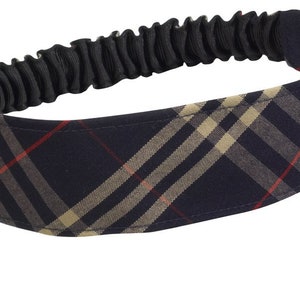 Elastic Headband, School Uniform, Plaid headband, Plaid Bows, Back to School, Hair accessory