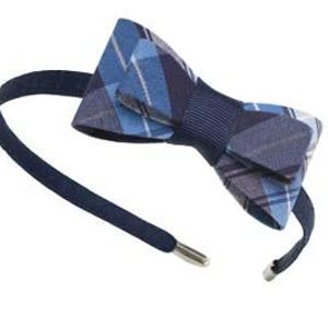 Headband with bow, School Uniform, Plaid headband, Plaid Bows, Back to School, Hair accessory