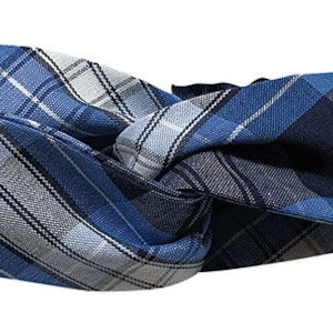 Elastic Headband, School Uniform, Plaid headband, Plaid Bows, Back to School, Hair accessory