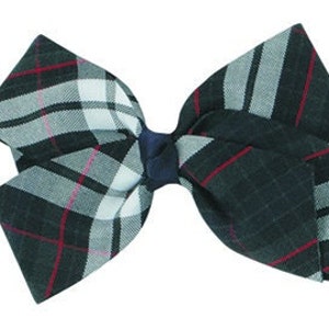 Handmade Plaid School Uniform Bow, Hair Accessory