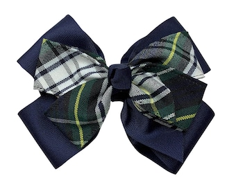 Build-A-Bow, School Uniform, Plaid Bows, Back to School, Hair accessory