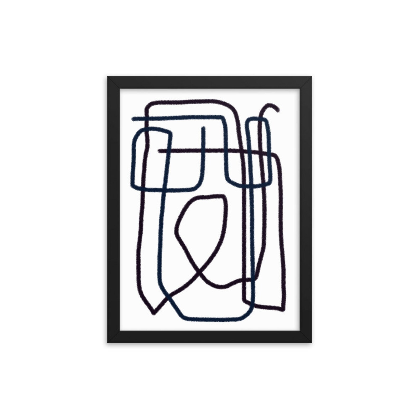 Abstract Charcoal Framed Art Wall Art Modern Art Contemporary Art Home