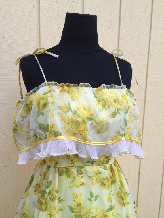 Sunflower Vintage Oldstock 1960's Prom Gown Dress