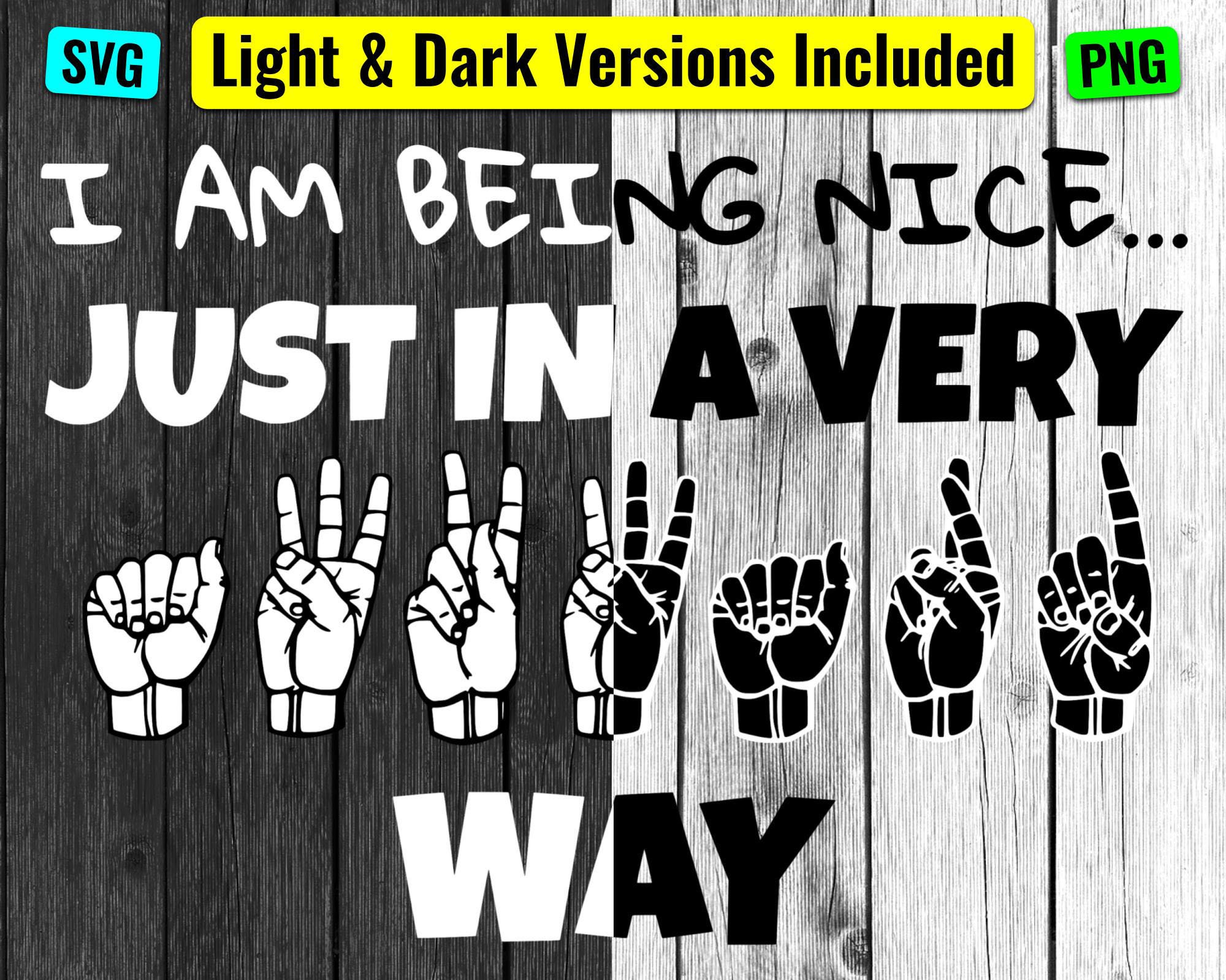 ASL SVG Sign Language Svg PNG Sign Language Design Svg - Etsy