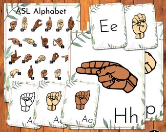 ASL Alphabet Flashcards Bundle • Homeschool & Classroom (PDF)