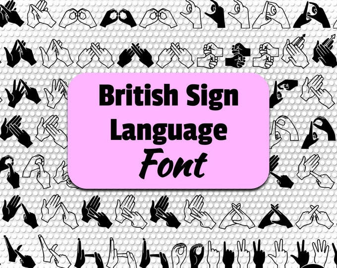 Sign Language Alphabet White Fabric, 24by44 Panel Robert Kaufman