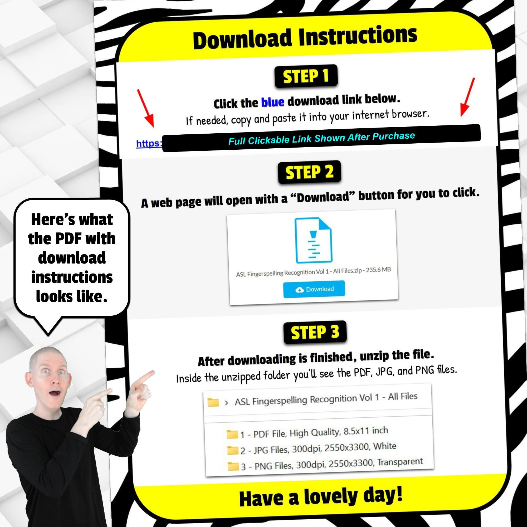 ASL Printable &amp; Digital Coloring Pages 8.5x11 Pdf Jpg Png - Etsy