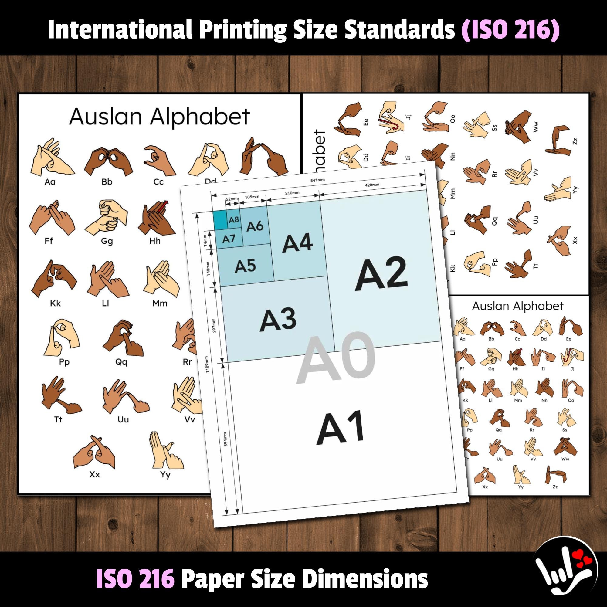 Auslan Alphabet Charts Auslan Abcs Australian Sign Language Printable