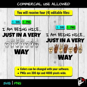 ASL SVG Awkward Way Sign Language SVG Cut Files - Etsy