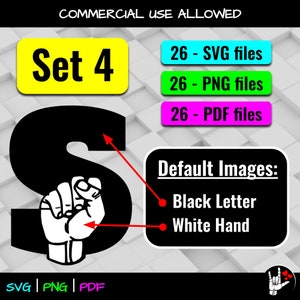 ASL SVG Bundle Sign Language Alphabet ASL Alphabet | Etsy Canada