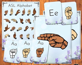 ASL Alphabet Flashcards Bundle • Sign Language ABCs (PDF)
