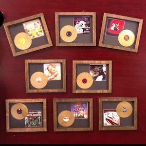 1:12 scale miniature gold records!
