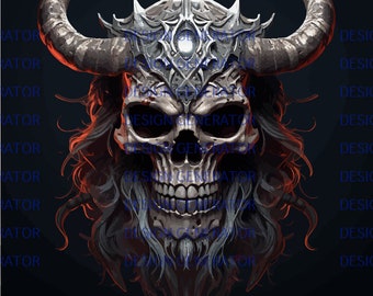 11 Viking Skull SVG i PNG Bundle – pliki cyfrowe z czaszką wojownika nordyckiego do grawerowania laserowego, CNC, wypalania drewna, naklejek, projektów koszulek