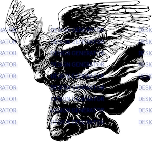 13 Valkyrie SVG and PNG Bundle – Norse Warrior Goddess Digital Files for Laser Engraving, CNC, Wood Burning, Decals, T-Shirts and Stickers