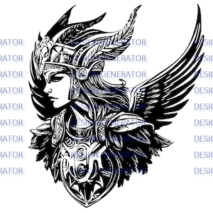 13 Valkyrie SVG and PNG Bundle – Norse Warrior Goddess Digital Files for Laser Engraving, CNC, Wood Burning, Decals, T-Shirts and Stickers