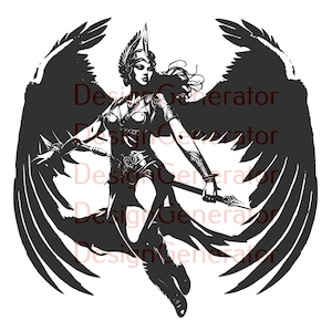 12 Valkyrie SVG and PNG Bundle – Norse Warrior Goddess Digital Files for Laser Engraving, CNC, Wood Burning, Decals, T-Shirts and Stickers