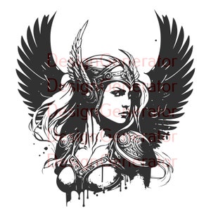 11 Valkyrie SVG and PNG Bundle – Norse Warrior Goddess Digital Files for Laser Engraving, CNC, Wood Burning, Decals, T-Shirts and Stickers