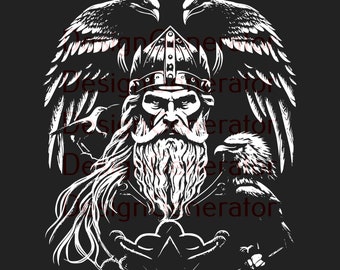 12 Odin SVG and PNG Bundle – Norse God of Wisdom Digital Files for Laser Engraving, CNC, Wood Burning, Decals, Stickers, and T-Shirts
