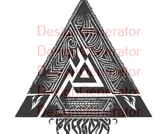 Ensemble de 8 symboles Valknut Viking SVG et PNG - Fichiers numériques de la mythologie nordique pour gravure laser, CNC, gravure sur bois, décalcomanies et t-shirts