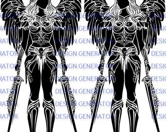 13 Valkyrie SVG i PNG Bundle – pliki cyfrowe Norse Warrior Goddess do grawerowania laserowego, CNC, wypalania drewna, kalkomanii, koszulek i naklejek