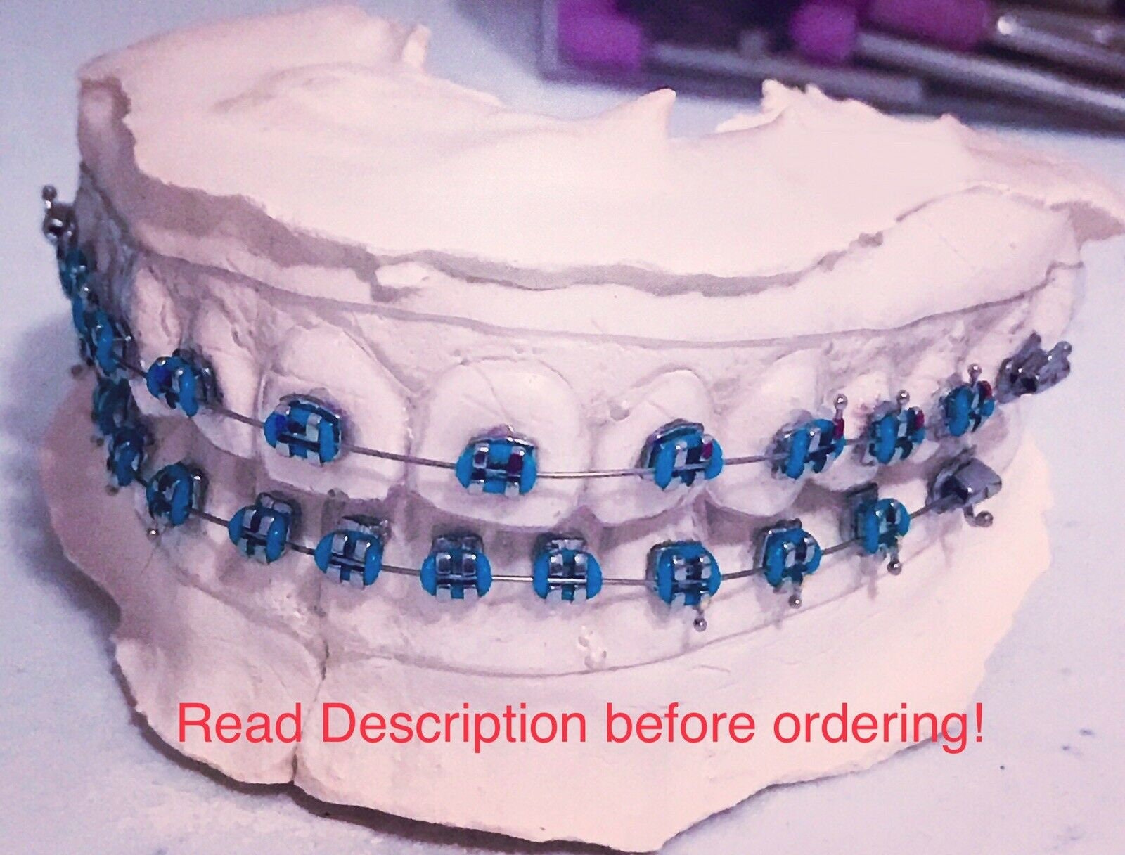 CUSTOM MADE Fake Braces Prop Retainer With Brackets Costume Etsy
