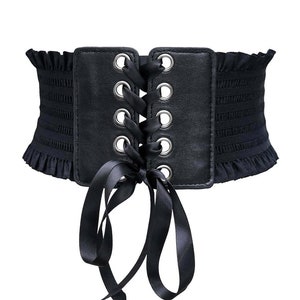 Lace up corset belt