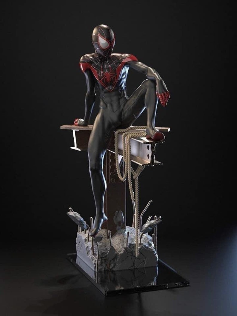 Miles Morales 3d  printing stl files marvel dc spiderverse  