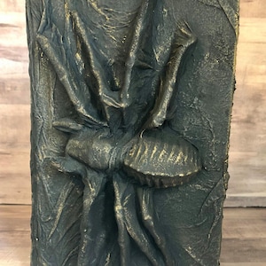Primitive Spooky Spider Handmade Halloween SpellBook Chalk Couture Gold Shimmer